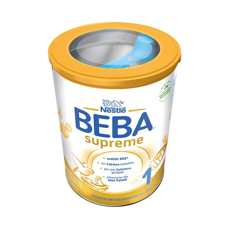 德国Nestle雀巢BEBA贝巴至尊奶粉1段新版 800g/罐(0-6个月)