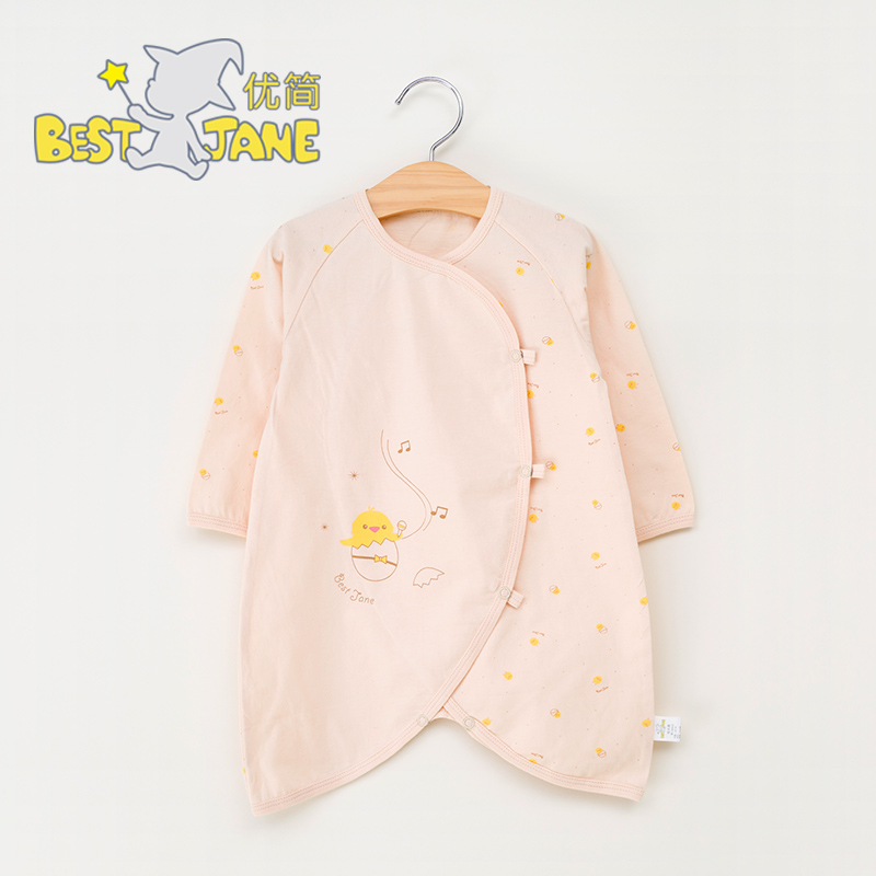 优简 新生儿连体衣男女宝宝蝴蝶哈衣内衣连身衣爬服婴幼儿衣服