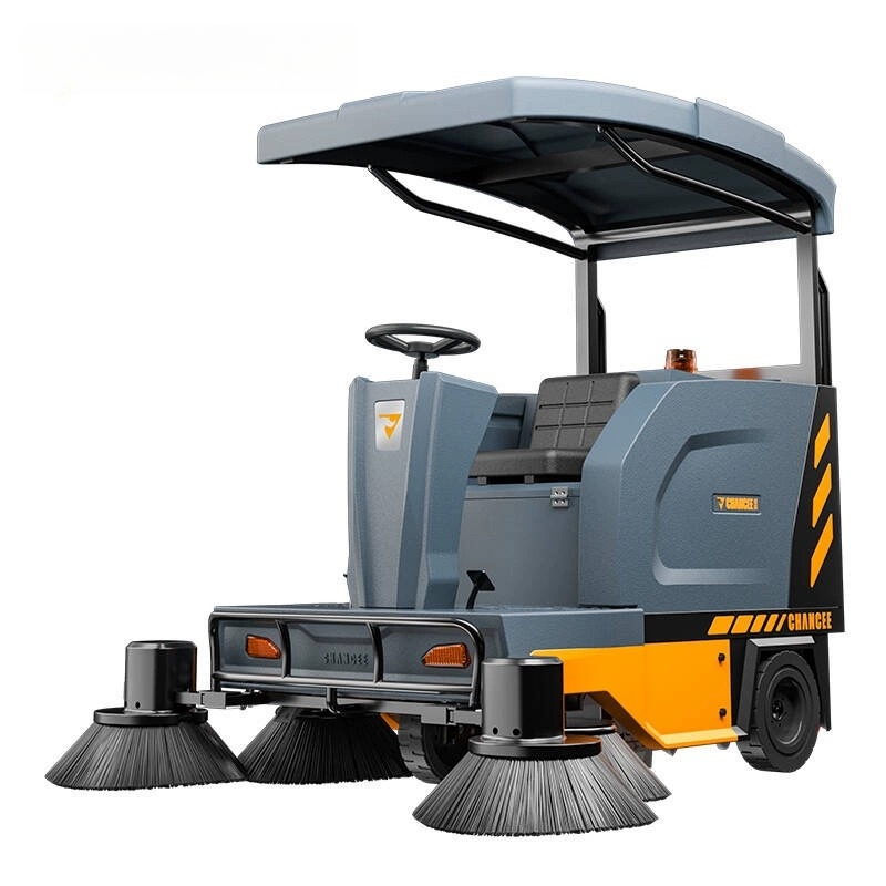 橙犀 u190p驾驶式工业扫地机扫地车物业景区用电动道路环卫清扫车扫吸