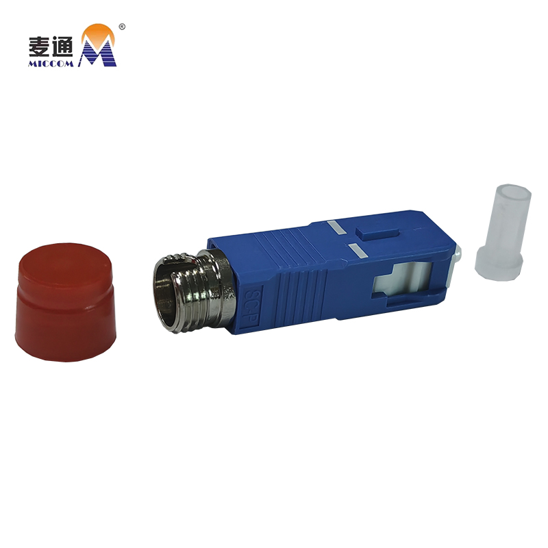 麦通光纤适配器 电信级 阴阳转接法兰盘公母适配器 FC母头转SC公头/个高清大图