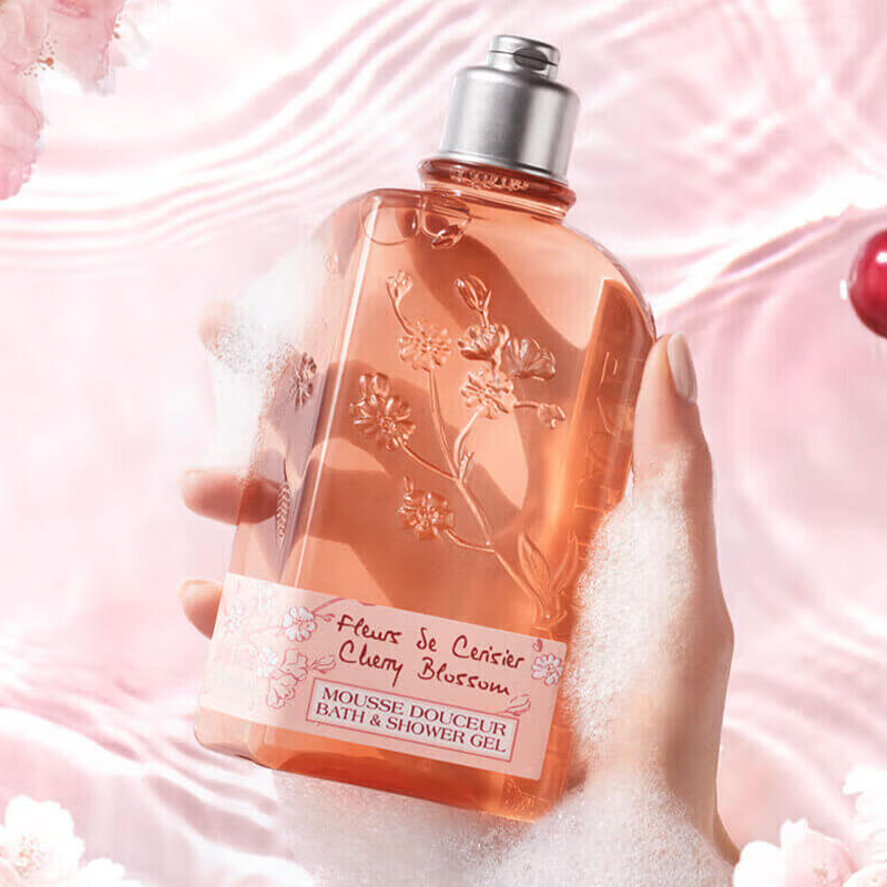 欧舒丹(L’OCCITANE) 甜蜜樱花香氛沐浴啫喱 250ml(沐浴露-甜蜜樱花)高清大图