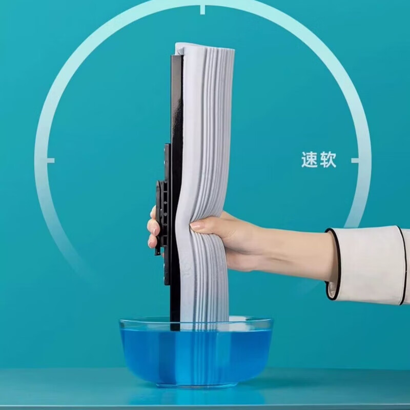 茶花(CHAHUA)洁境滚轮胶棉拖 234003灰色高清大图