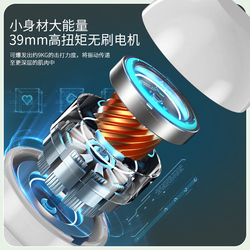 西屋(WESTINGHOUSE) MA16 筋膜枪按摩器电动迷你肌肉放松器深层高频震动颈膜枪高清大图