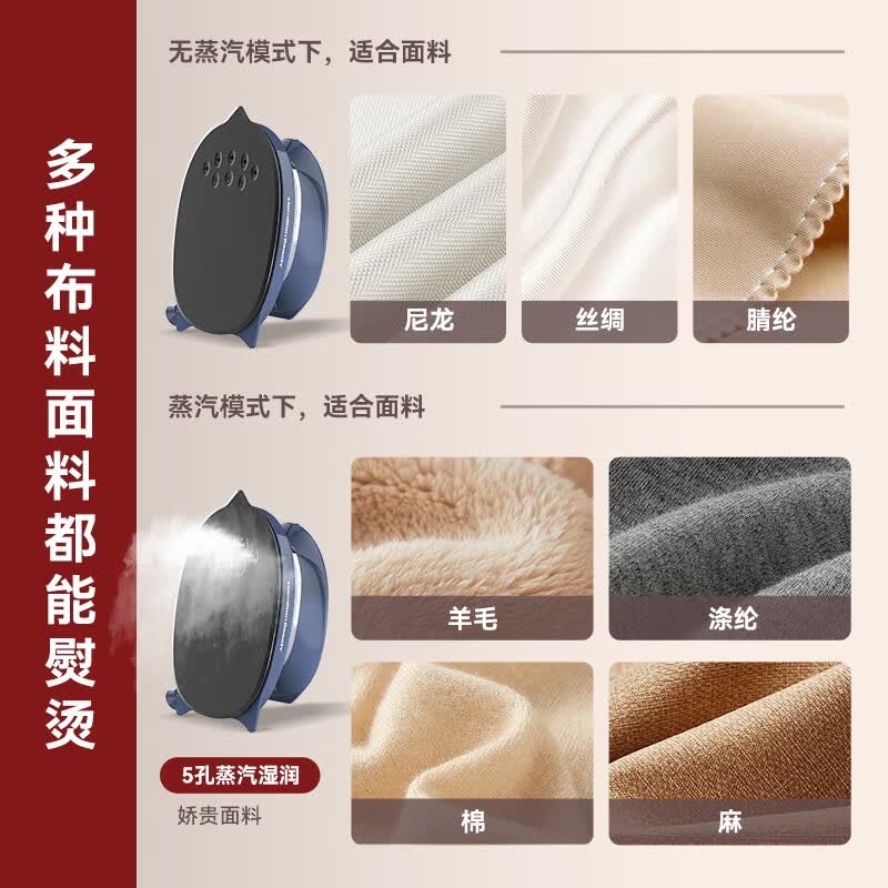 Hamilton Beach汉美驰便携电熨斗 熨烫机蒸汽和烘干2合1 PR04101||高清大图