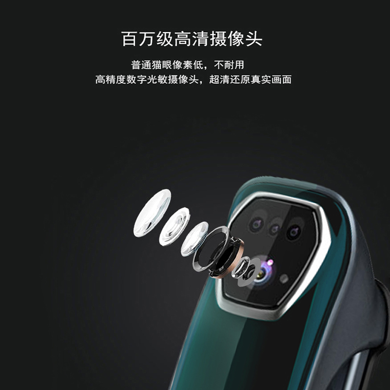 凡帝亚智能锁智能门锁FDY-R32 3D人脸识别,远程解锁,视频对讲、电子猫眼、移动侦测、抓拍照片、全自动开锁高清大图