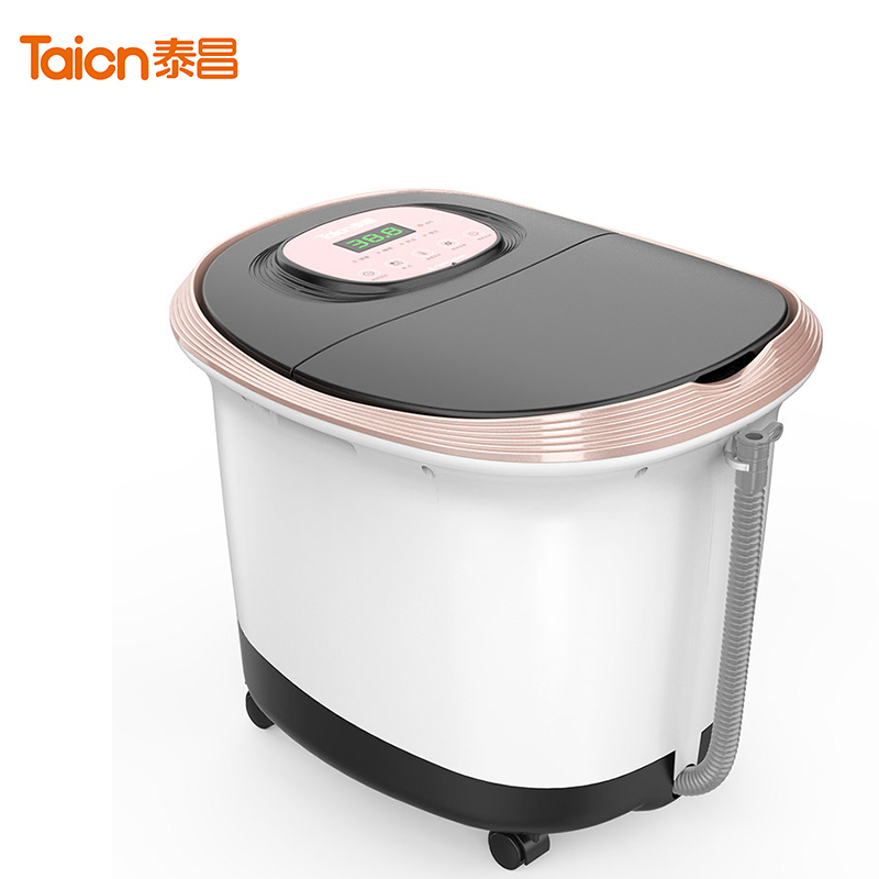 泰昌TC-Z5610足浴盆全自动加热按摩洗脚盆电动泡脚盆深桶恒温家用漏电保护定时功能温度设定冲浪加热遥控功能电动滚轮