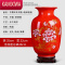 KAMIXIWA景德镇复古陶瓷器中国红小花瓶新中式居饰品复古摆件插干花客厅