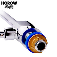 希箭HOROW厨房水龙头单冷龙头 铜体天鹅弯