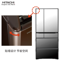 Hitachi/日立 R-X690GC日本整机进口675L镜面触摸式无霜多门冰箱