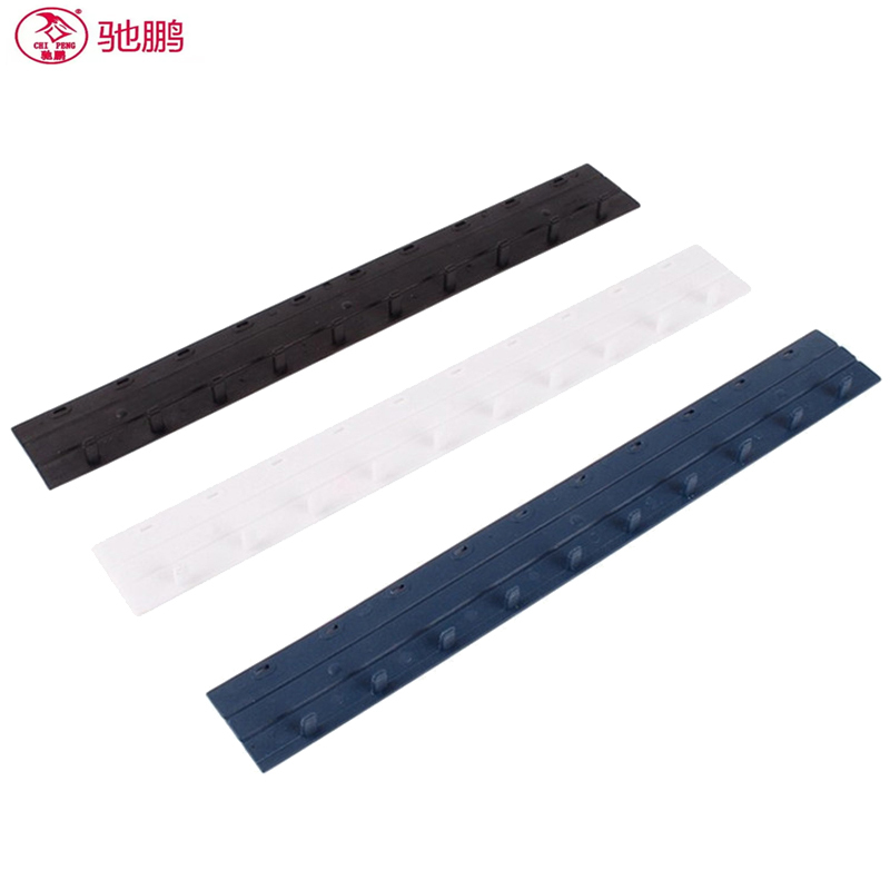驰鹏(CHI PENG)12.5mm蓝色装订夹条100根可装订90页塑料压条适用于梳式胶圈装订夹边条十孔夹条装订机