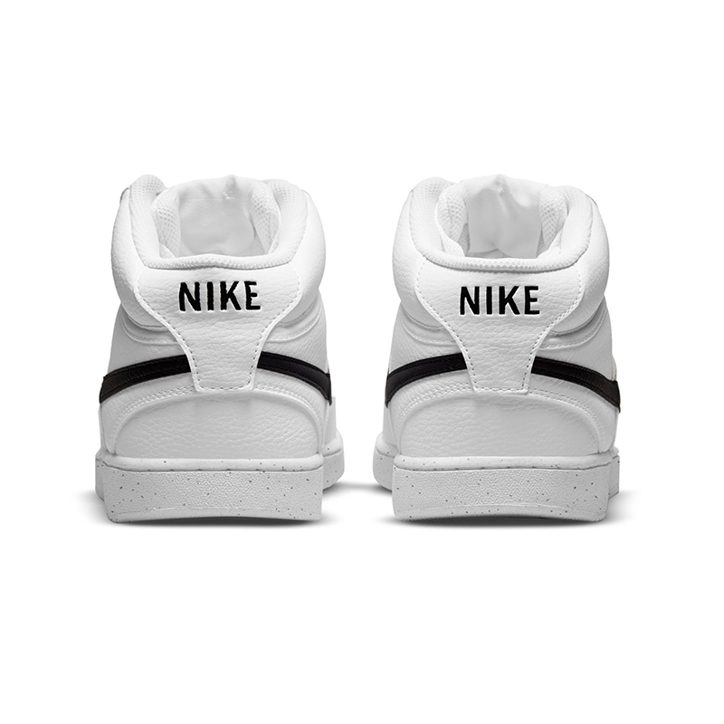 Nike Court Vision Mid Next Nature 休闲板鞋 白黑 可回收材料 DN3577-101