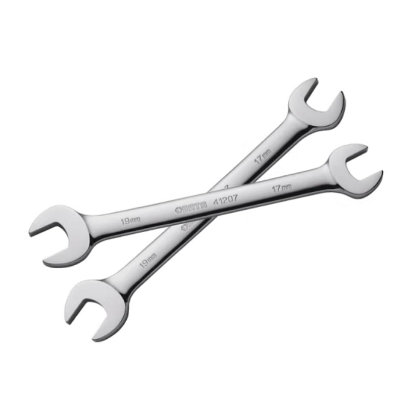 世达全抛光双开口扳手17*19mm 41207高清大图