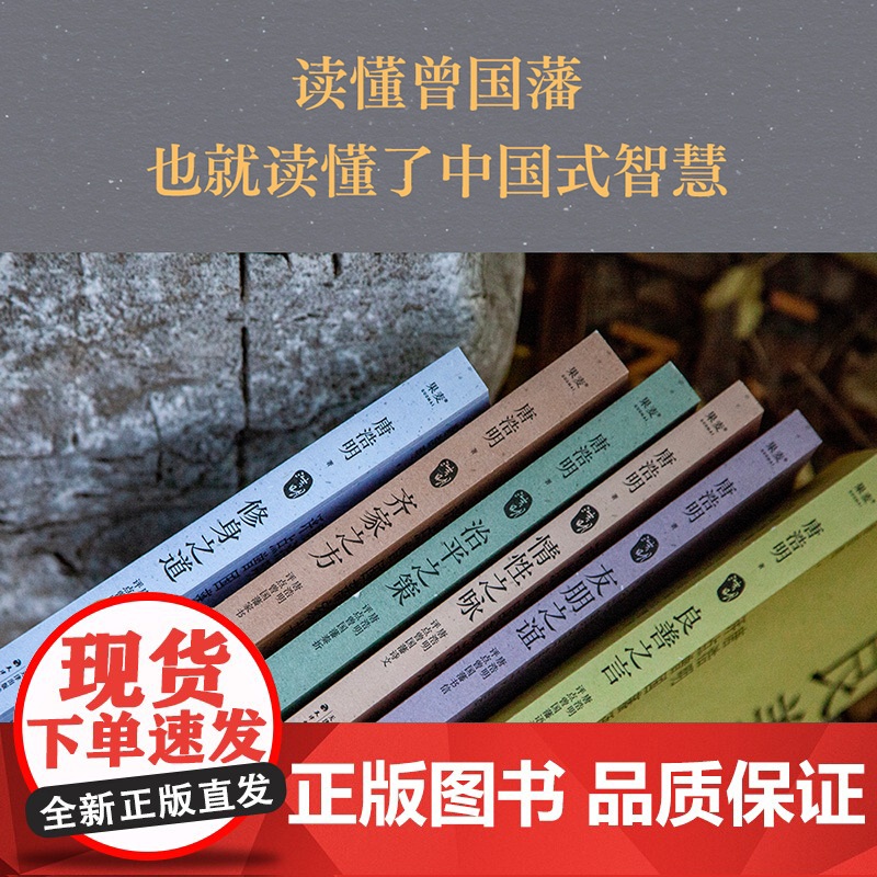 唐浩明评点曾国藩全6册 良善之言/齐家之方/情性之咏/修身之道/友朋之谊/治平之策 天津古籍出版社果麦出品高清大图