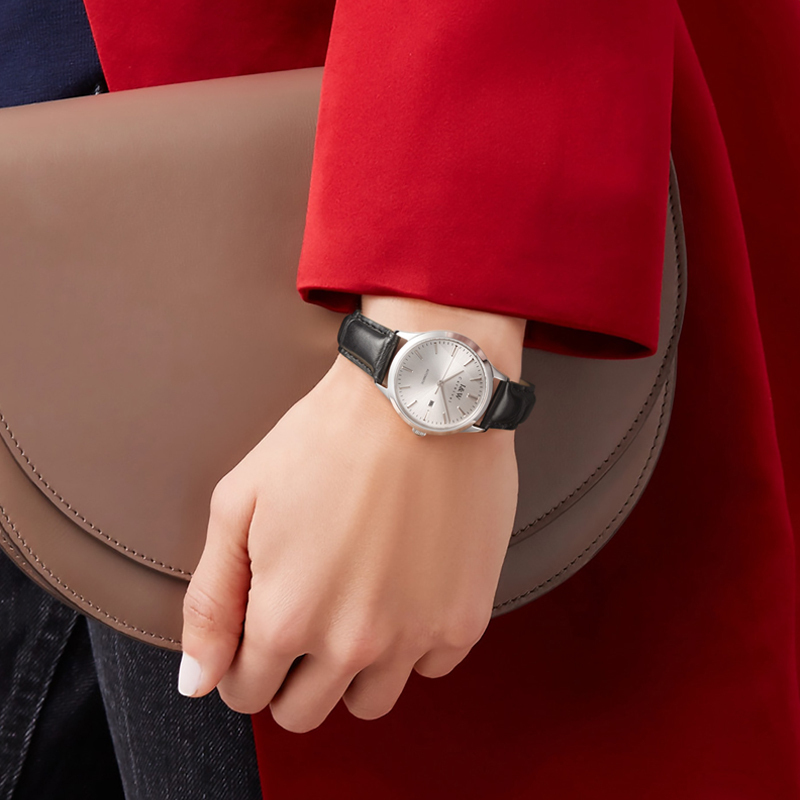 瑞士手表爱沃驰I&W CARNIVAL自动机械表女表原装进口机芯时尚防水真皮带简约女士气质腕表8509