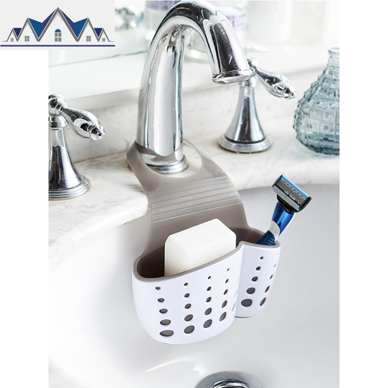 沥水篮厨房创意水置物架水池洗碗海绵收纳架塑料水龙头挂袋挂篮_5_792高清大图