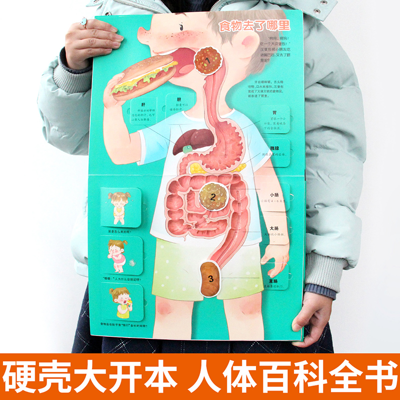 [醉染正版]我们的身体儿童3d立体书6岁以上7-8-10岁翻翻书宝宝幼儿绘本3-4-5岁书籍书本性教育启蒙女孩性别认知揭高清大图