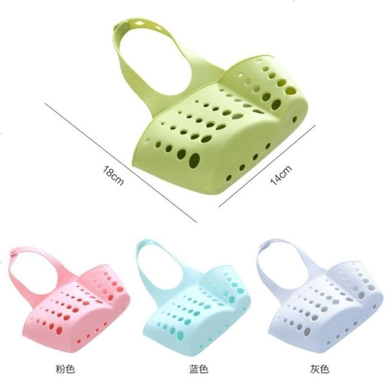 【1-4个装】大号收纳篮水槽塑料厨房小用品水蓝可调节厨具置物架 咖啡 3个装【收藏优先发货】图片