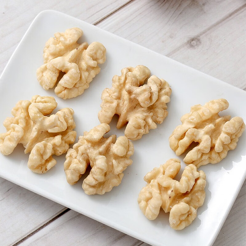 鲜记 脱皮核桃仁288g/罐 原味即食办公室休闲零食高清大图