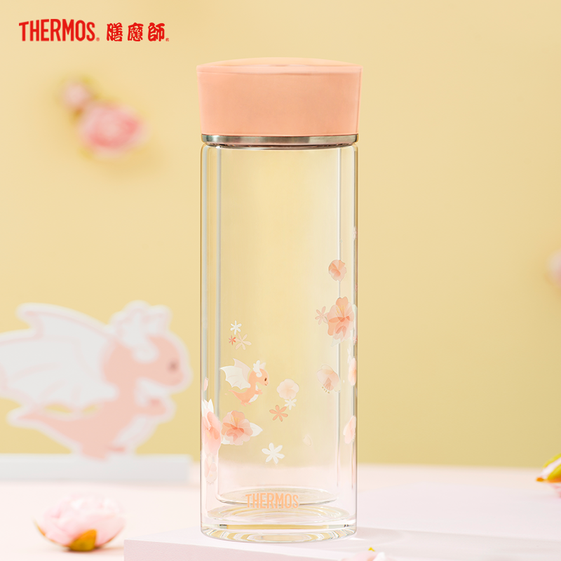 膳魔师,膳魔師(THERMOS)焖烧壶/焖烧杯 TCLA-470S OR(FL II) 470ml 朱一龙同款山茶花系列