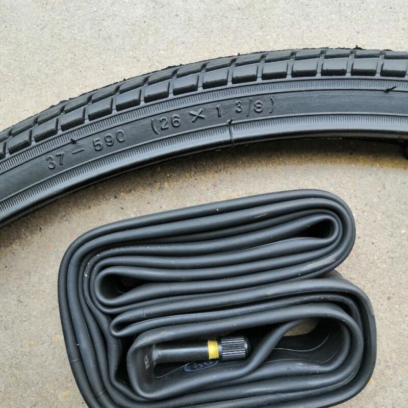 26x138外胎内胎老式自行车窄边轮胎37590