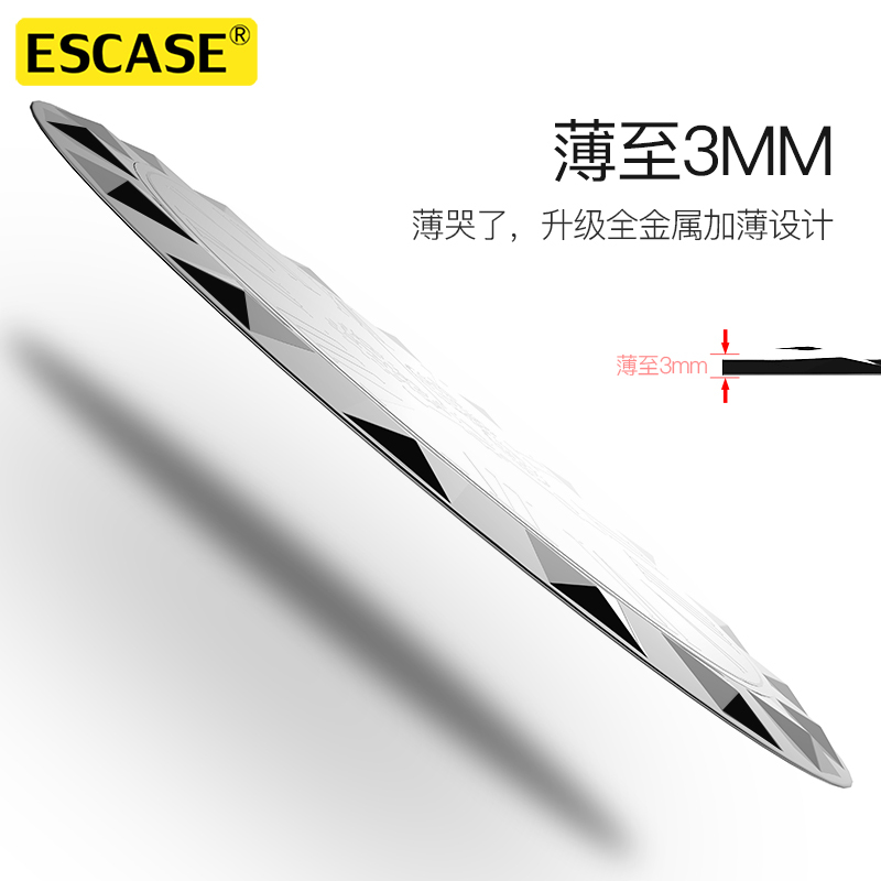 ESCASE 时间手机指环扣桌面便携支架表盘全金属材质苹果13荣耀60华为P50手机适用