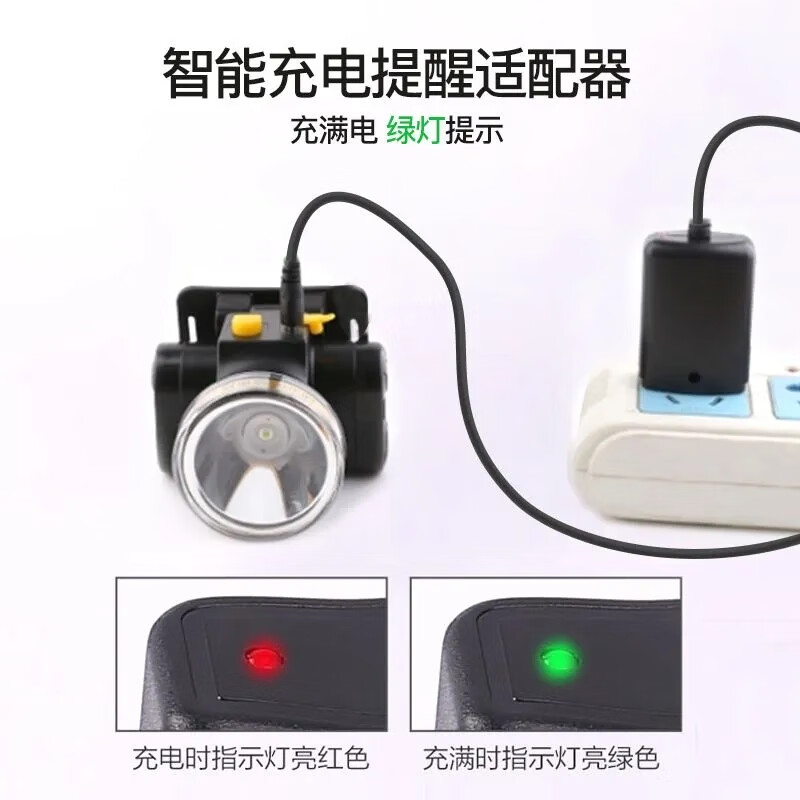 雅格/YAGE 充电式锂电户外防水强光超长续航头灯YG-U106C高清大图