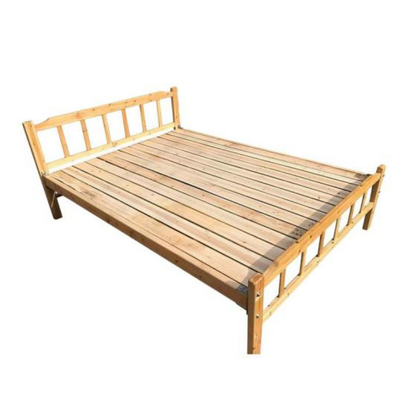 逐鹿中原实木床原木床 拼装木板床lh-285宿舍公寓用床 简约现代 经济