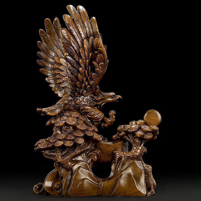 美帮汇鹰摆件大号大展宏图老鹰工艺品办公室办公桌柜台装饰礼品开业送礼高清大图