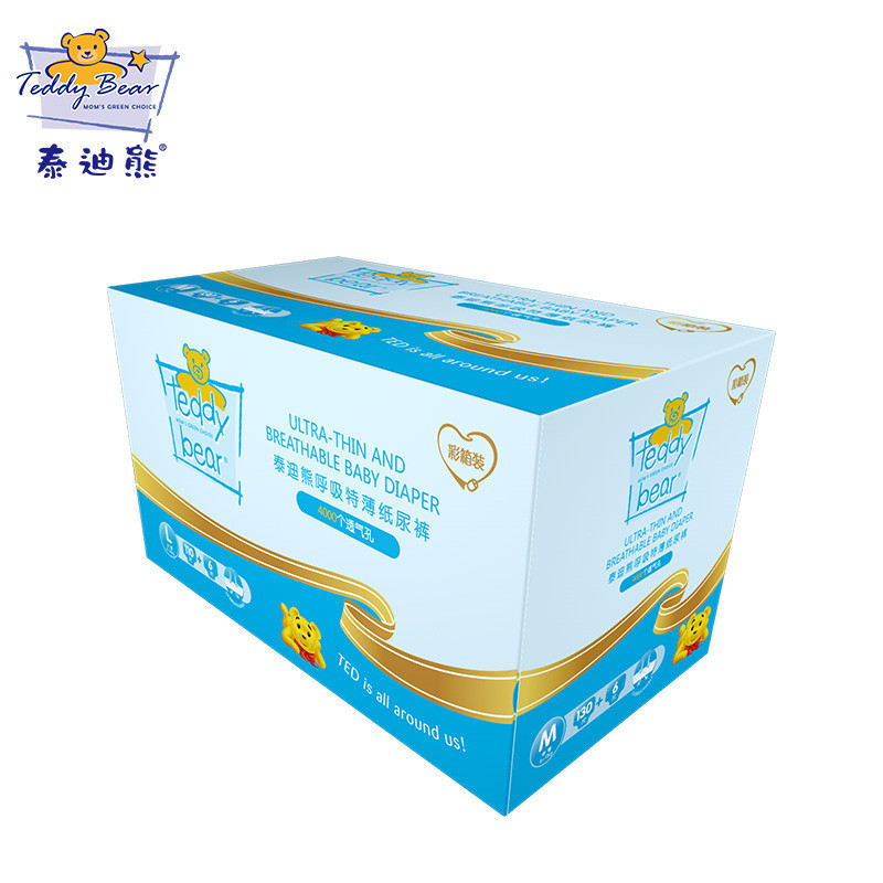 泰迪熊Teddy Bear超薄透气纸尿裤L116片(9-14公斤)婴儿尿不湿 呼吸特薄系列
