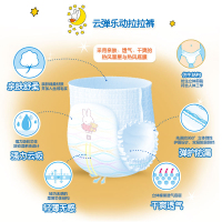 米菲(miffy)SOLOVE 云弹乐动婴幼儿成长裤 拉拉裤 尿不湿 男女通用 XL码 46片