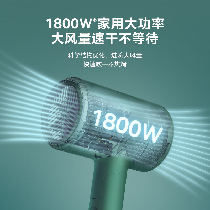 美的Midea电吹风FT1(静谧绿)高清大图