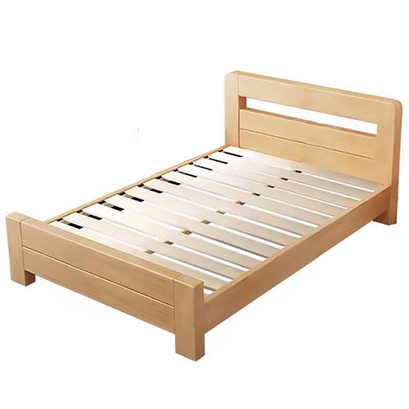 鑫木樽单人床1.2m+5cm床垫+床头柜*1组高清大图