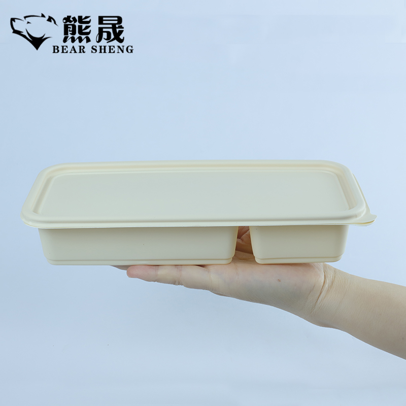 熊晟 降解环保一次性餐盒 550ml 300个/箱高清大图