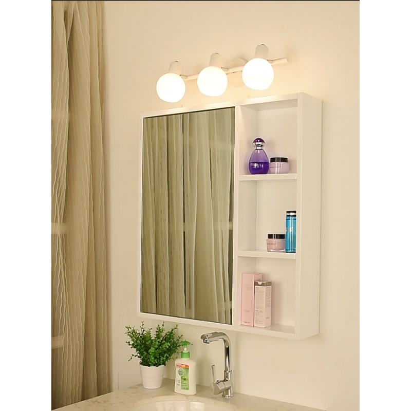 美式镜前灯ciaaled卫生间梳妆化妆镜柜灯北欧简约现代免打孔浴室镜灯