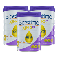 澳洲发/3罐装-合生元(BIOSTIME)婴幼儿宝宝羊奶粉2段800g/罐装 澳洲进口婴幼儿二段奶粉 6-12个月