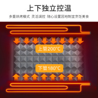 格兰仕(Galanz)电烤箱X1R 内置防爆炉灯上下独立控温 带旋叉 3D热风循环 低温发酵 42L家用电烤箱