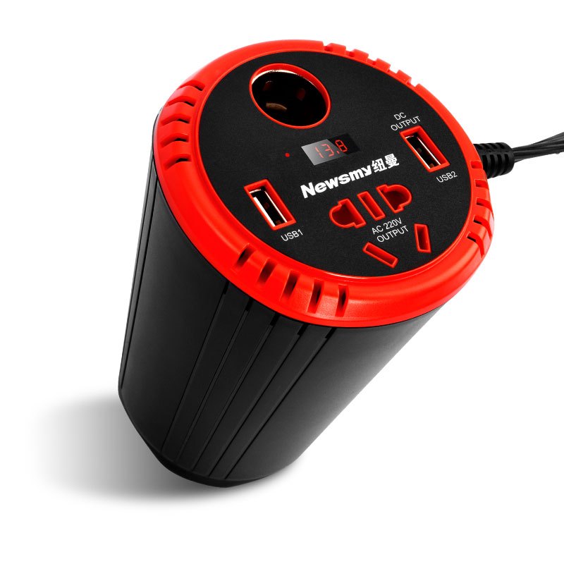 纽曼逆变电压器 NB150豪华版 12V转220V 150W持续输出车载电源转换器插座车充汽车用多
