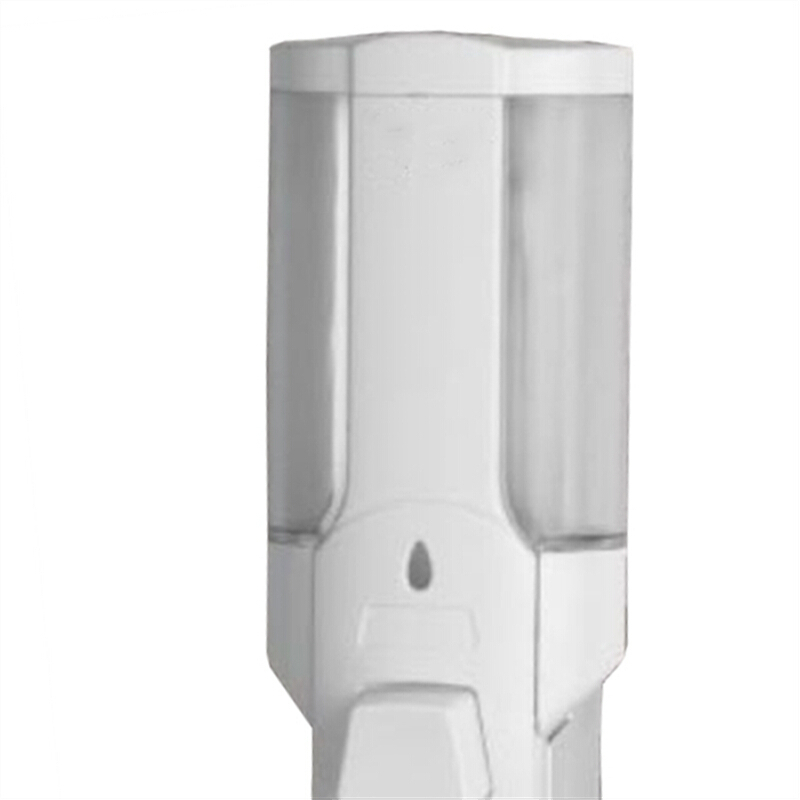 新港泉(xingangquan)壁挂皂液器 洗发水沐浴露瓶浴室给皂器 手动皂液器塑料洗手液盒 白色单瓶 CB-8101A