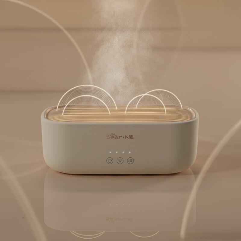 小熊香薰机家用加湿器空气加湿机办公室夜灯桌面低噪 XXQ-B08Z1高清大图