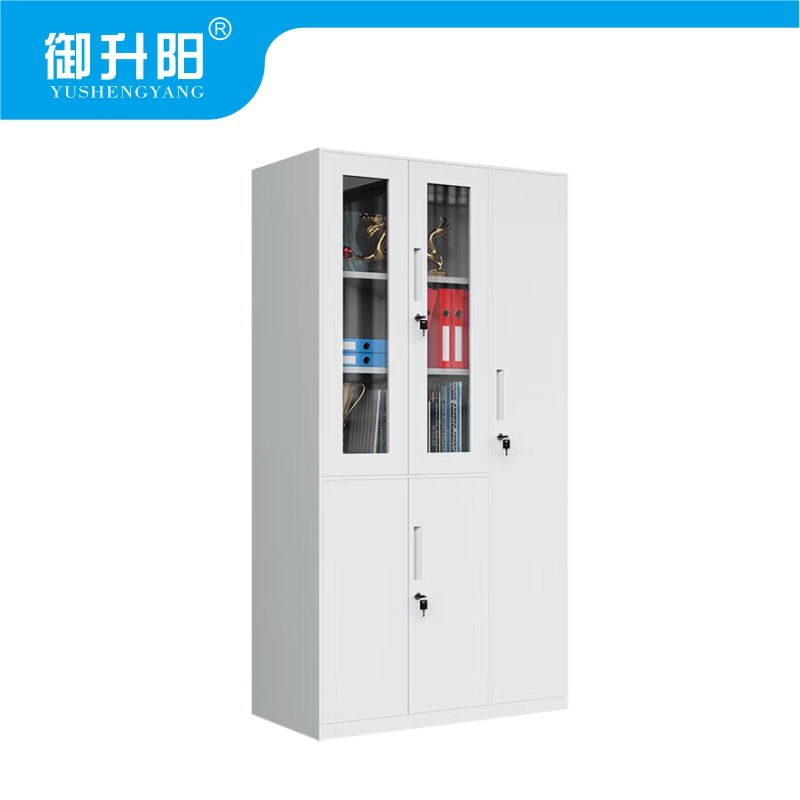 御升阳 五门文件柜纯白色 970×500×1850mm 台高清大图