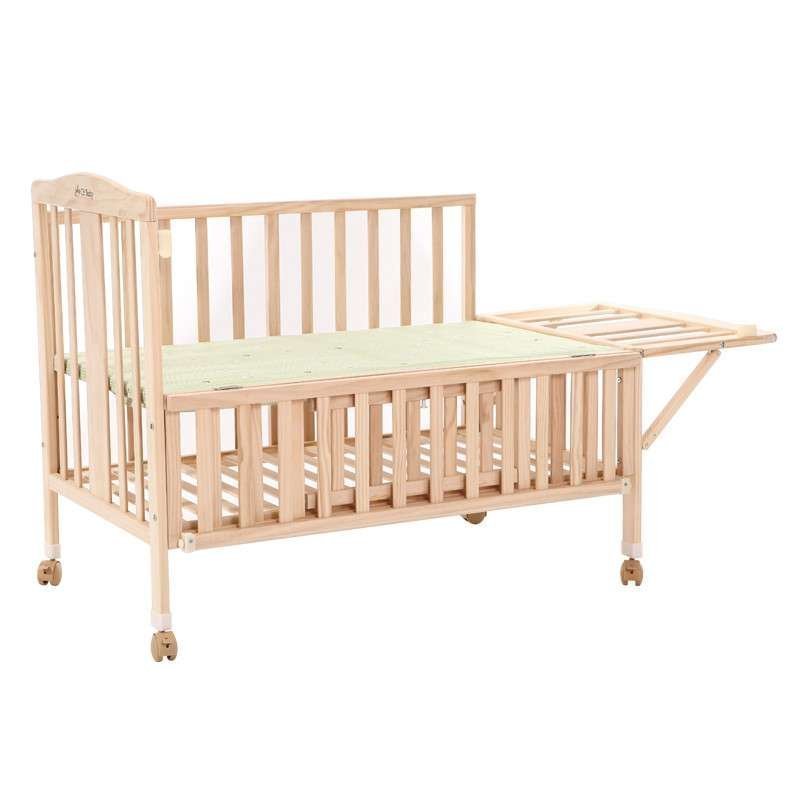 [苏宁自营]CHBABY晨辉环保实木无漆带蚊帐多功能可做摇床婴儿木床105