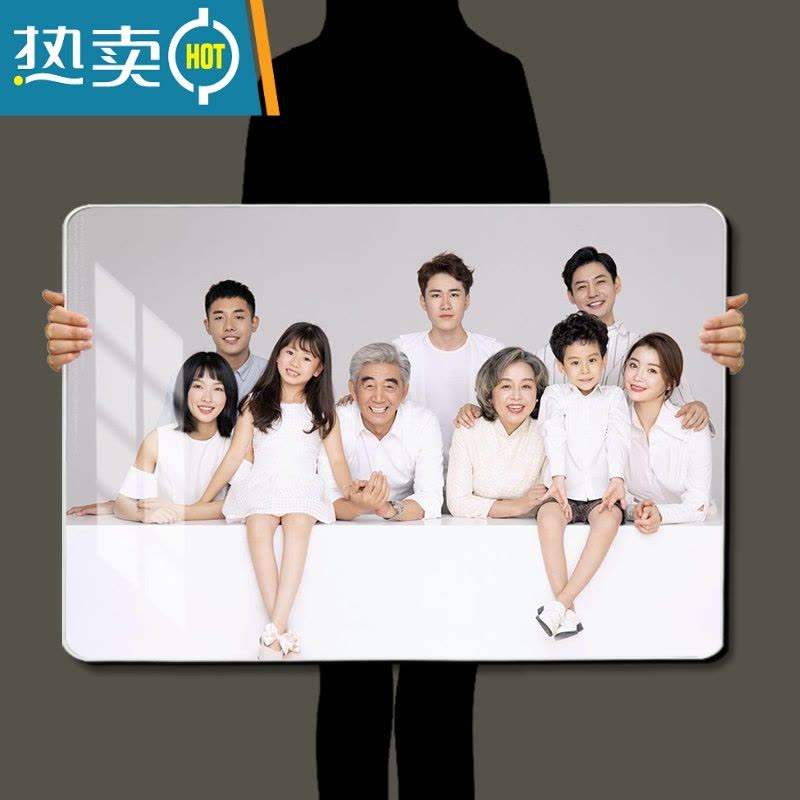 敬平全家福相框洗照片做成照片挂墙摆台冲印16寸18寸24寸画框打印定制 水晶拉菲-满屏款 24寸挂墙图片