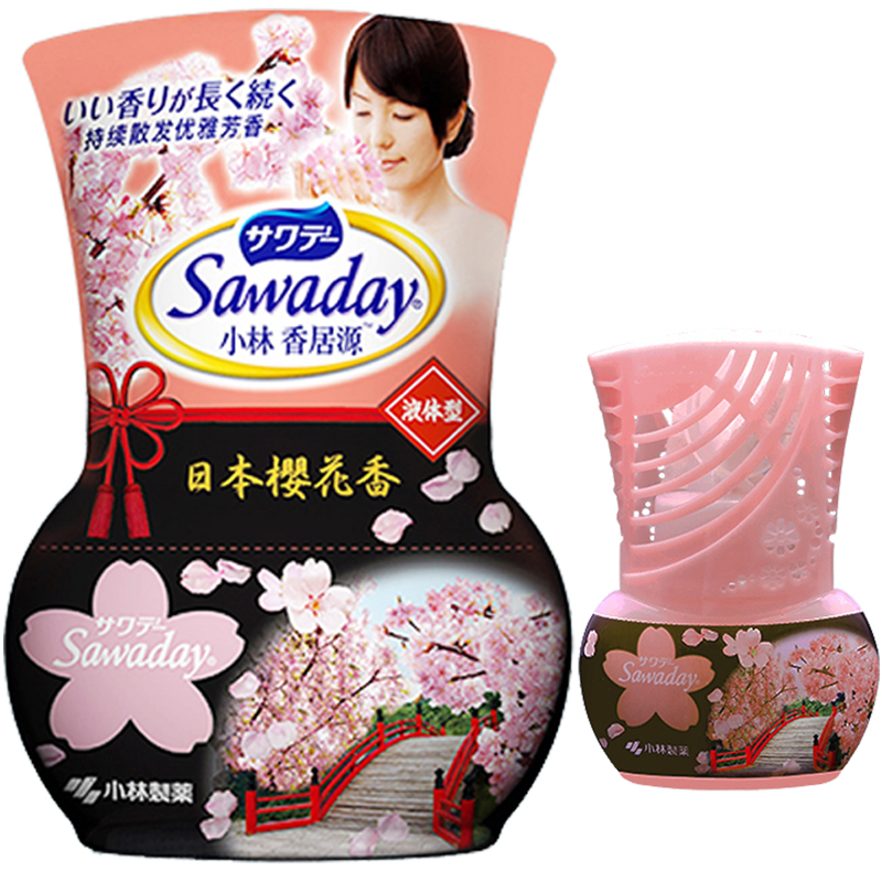 小林制药 (KOBAYASHI) 香居源家用液体香熏除臭剂房间厕所酒店除异味樱花香空气清新剂 350ml高清大图