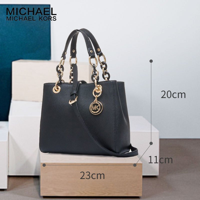 MICHAEL KORS/MK 迈克·科尔斯 头层牛皮硬女士戴妃包小号拉链单肩包 女 30S5GCYS1L