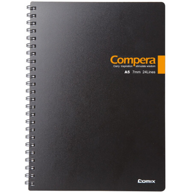 齐心(COMIX) CPA5607Compera双螺旋PP面本 A5 60张