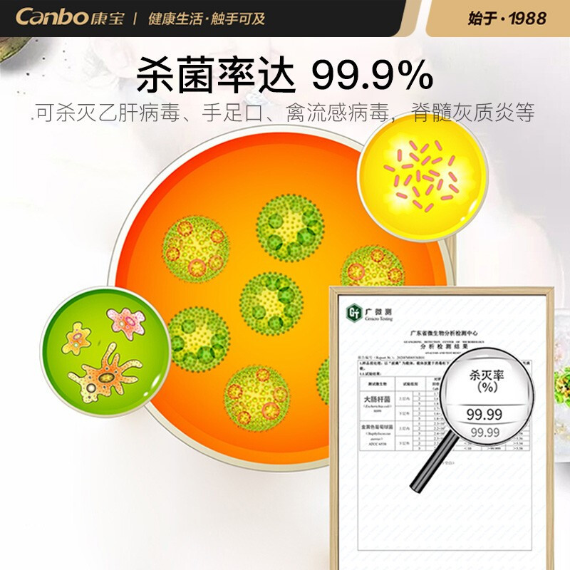 康宝XDR150-YT3幼校学校专用消毒柜商用大容量高温立柜线下同款幼儿园食堂专用消毒碗柜大容量高清大图