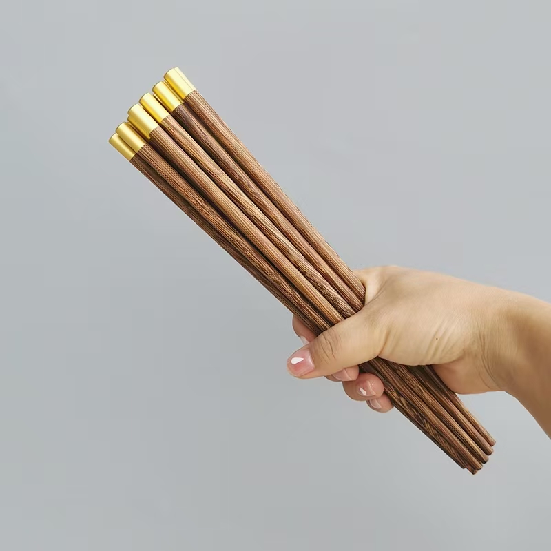 珑伽辛 圆顶福鸡翅木筷子 10双装/盒高清大图