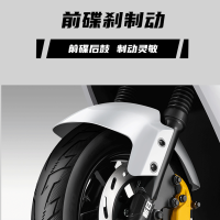 新日电动摩托车两轮 博战 72V35Ah石墨烯 1000W电机 成人城市通勤