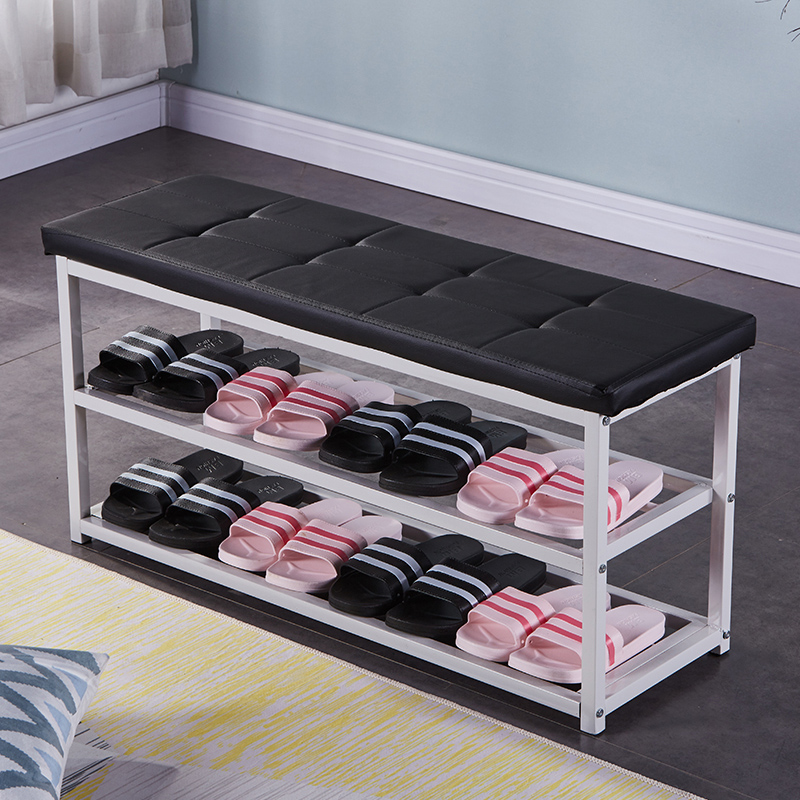 美帮汇多功能换鞋凳创意收纳鞋架宿舍可坐沙发长方形置物凳子家用储物柜高清大图