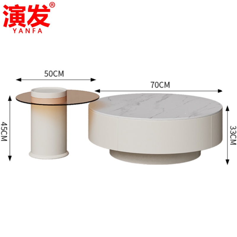 演发 沙发+茶几2.4m 套高清大图